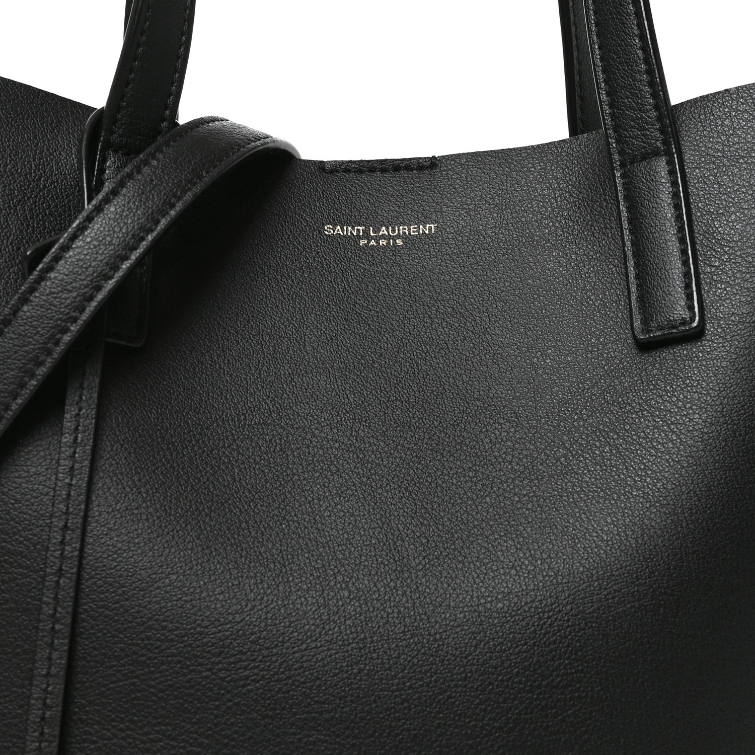Saint Laurent Calfskin Toy Shopping Tote Black 6 of 8