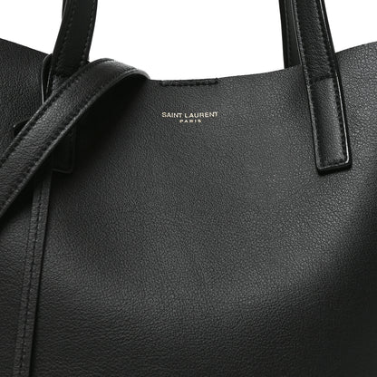 Saint Laurent Calfskin Toy Shopping Tote Black 6 of 8