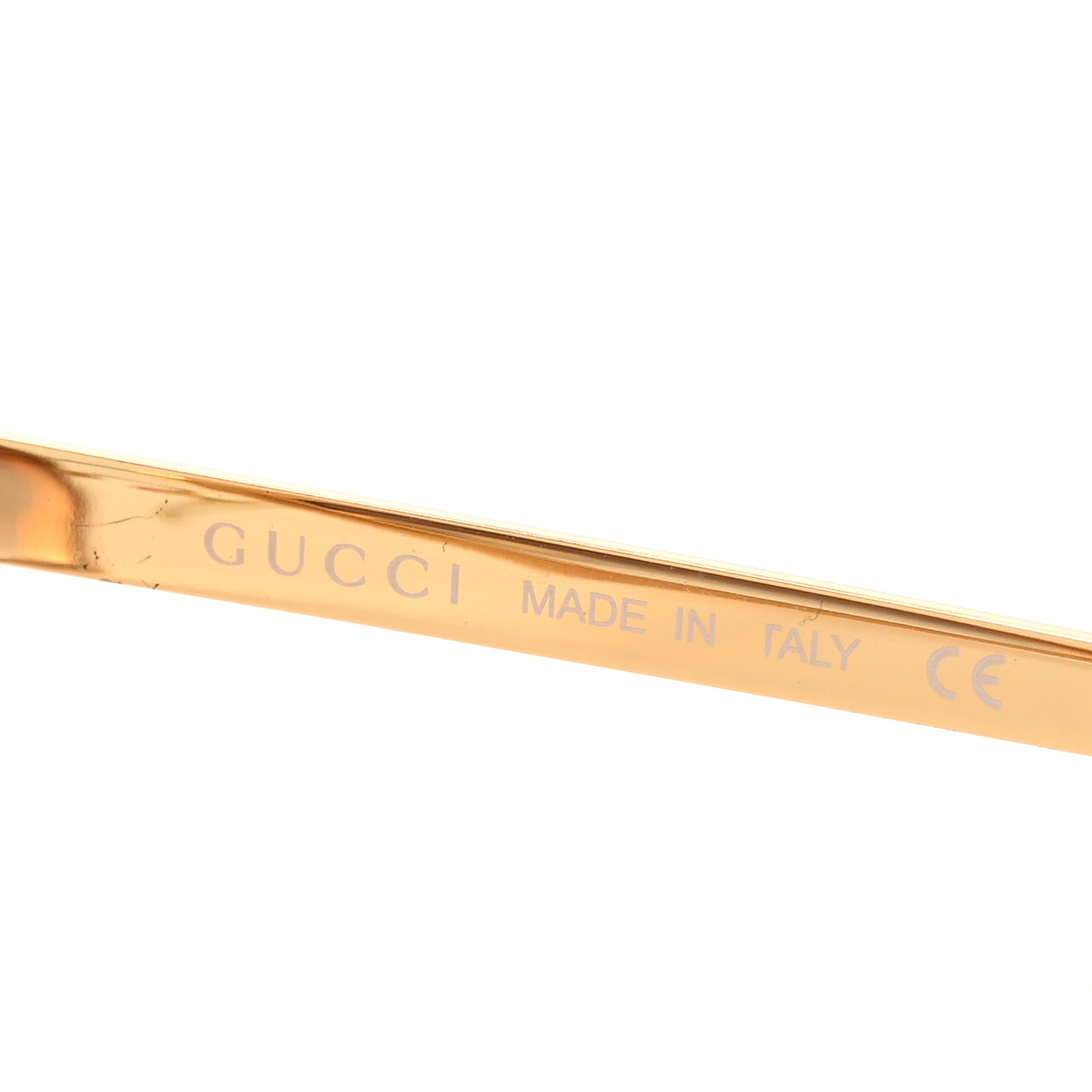 Metal Acetate Crystal Oversize GG0115S Sunglasses Rose Gold