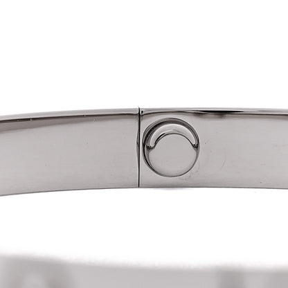 Cartier 18K White Gold Medium LOVE Bracelet 16 4 of 8