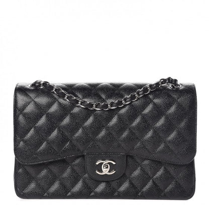 Chanel Caviar Quilted Jumbo Double Flap Black 1 of 8