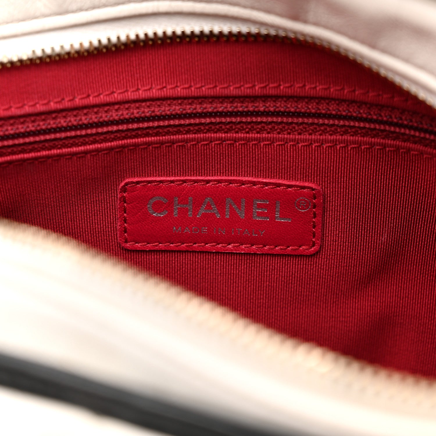 Chanel Aged Calfskin Quilted Medium Gabrielle Hobo Black White 6 of 12