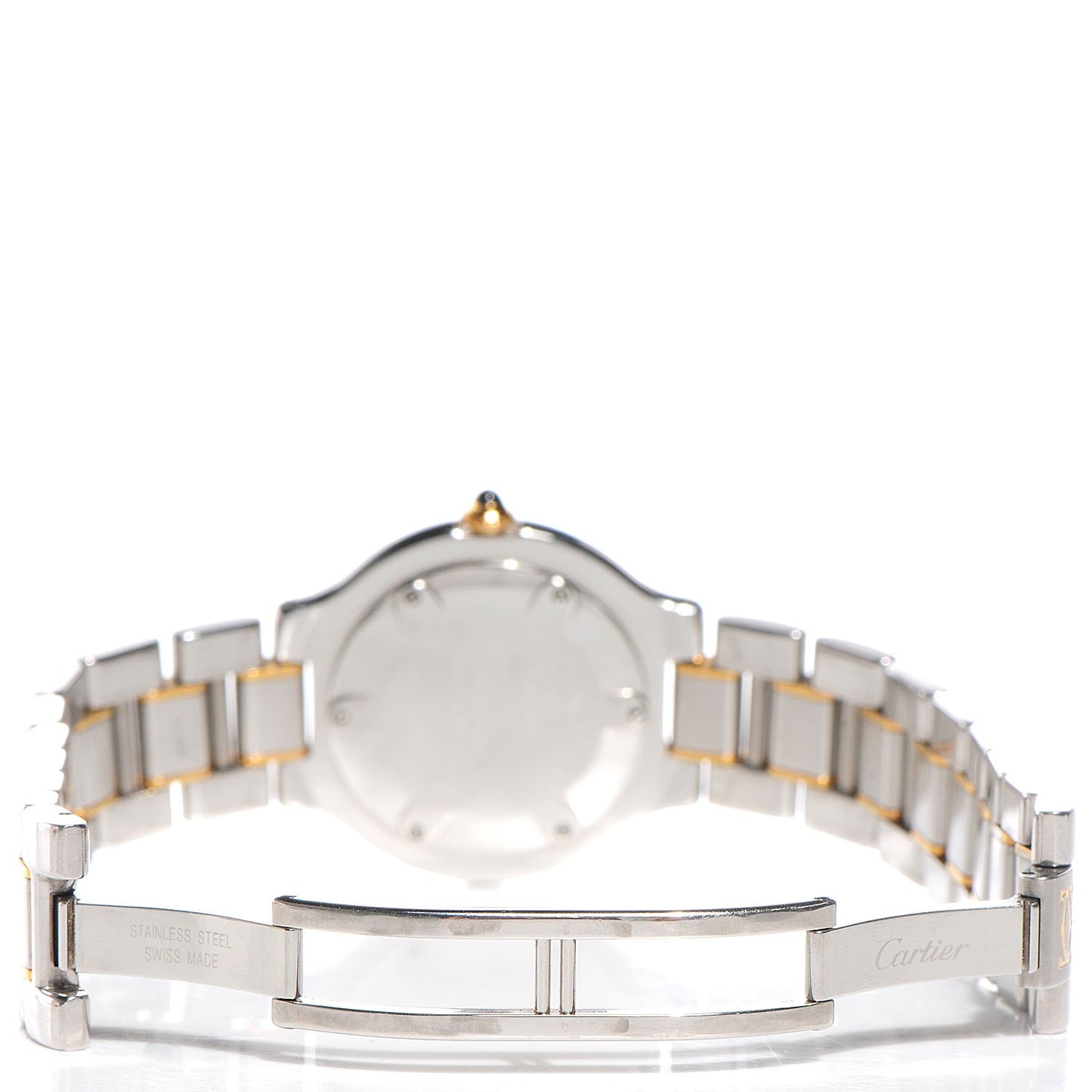 Stainless Steel 18K Yellow Gold 31mm Must De 21 Quartz Watch