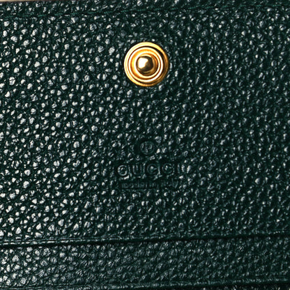 Gucci Grainy Calfskin Zumi Chain Card Case Wallet Vintage Green 5 of 8