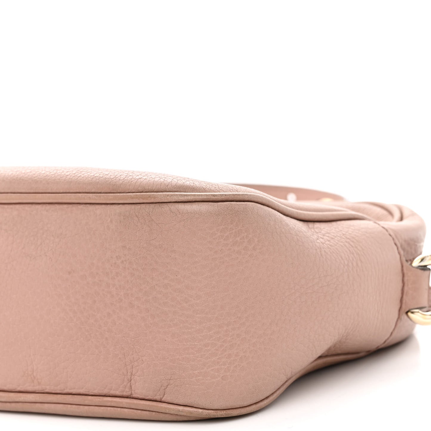 Pebbled Calfskin Small Soho Disco Bag Camelia