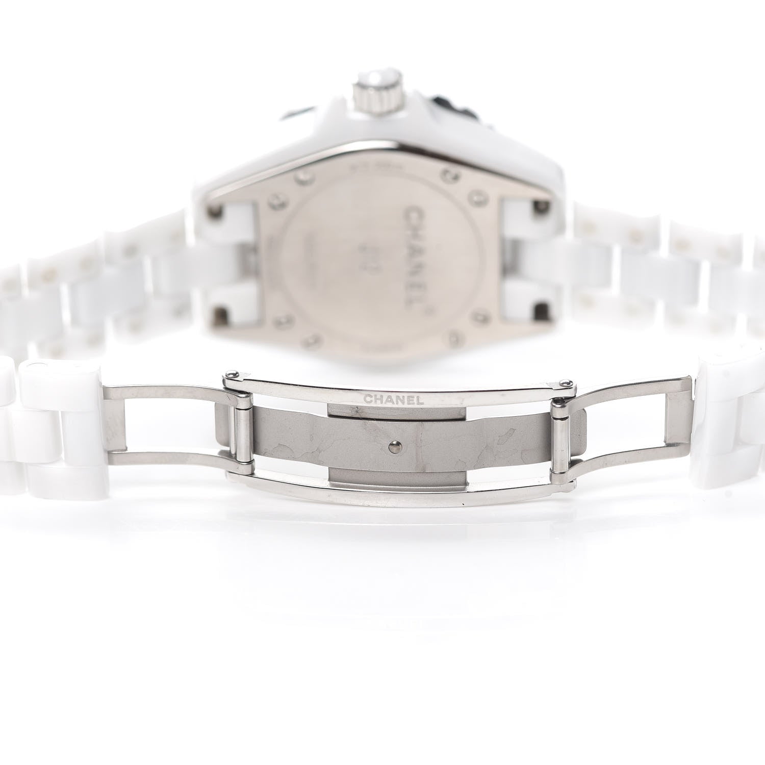 Chanel Stainless Steel Ceramic 33mm J12 Quartz Watch White 4 of 6