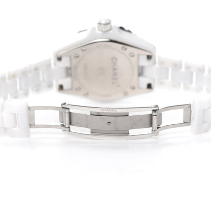 Chanel Stainless Steel Ceramic 33mm J12 Quartz Watch White 4 of 6
