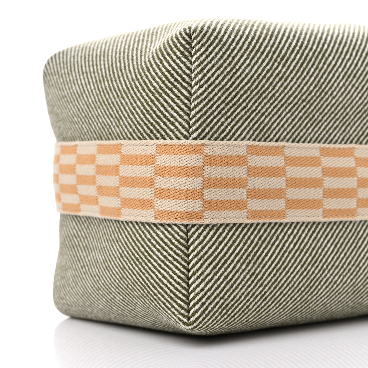Hermes Wool Large Bride-A-Brac H Natte Pouch Vert Foret 7 of 9