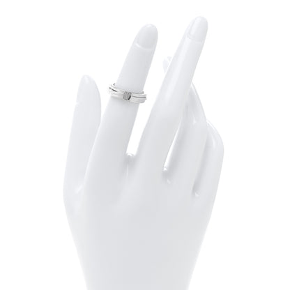 Tiffany 18K White Gold Narrow T Two Ring 46 3.75 2 of 5