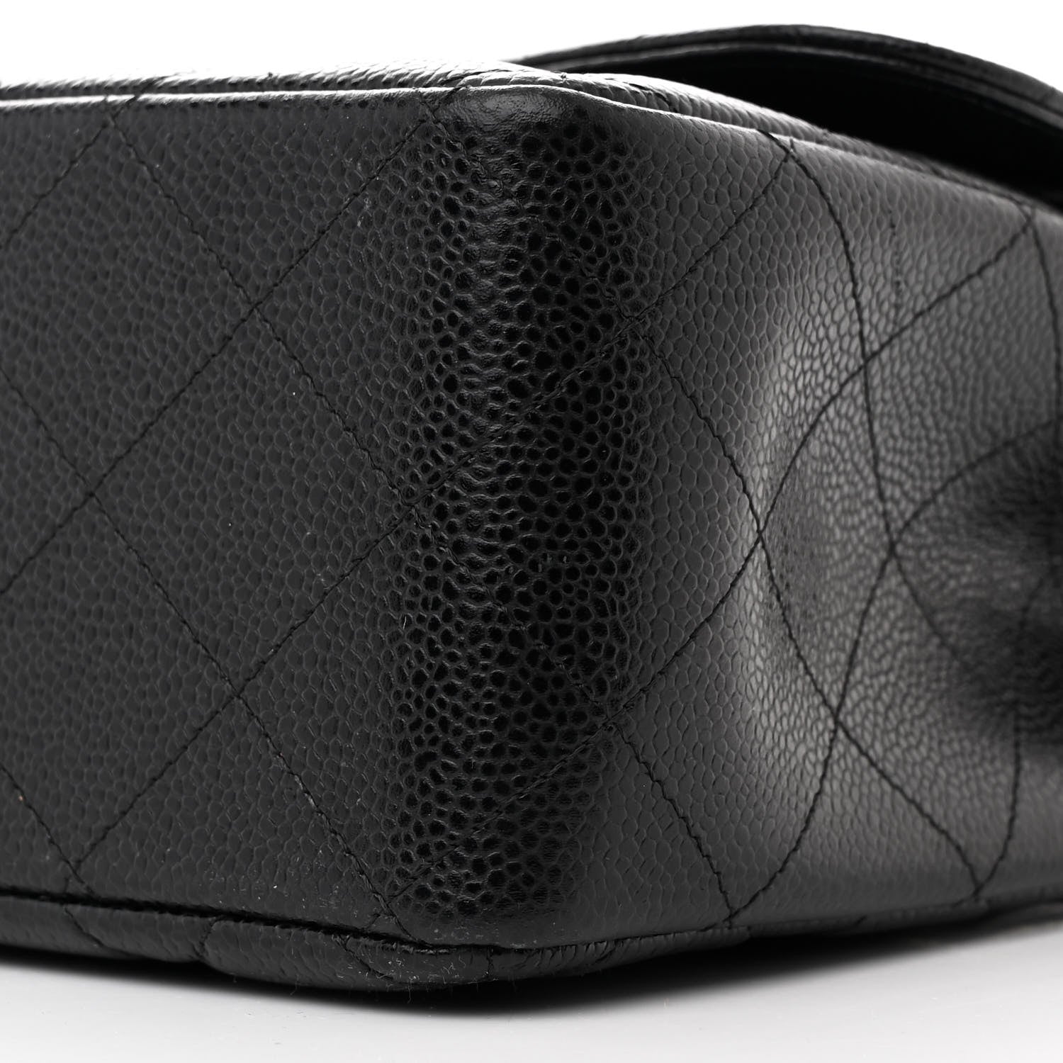Chanel Caviar Quilted Jumbo Double Flap Black 10 of 11