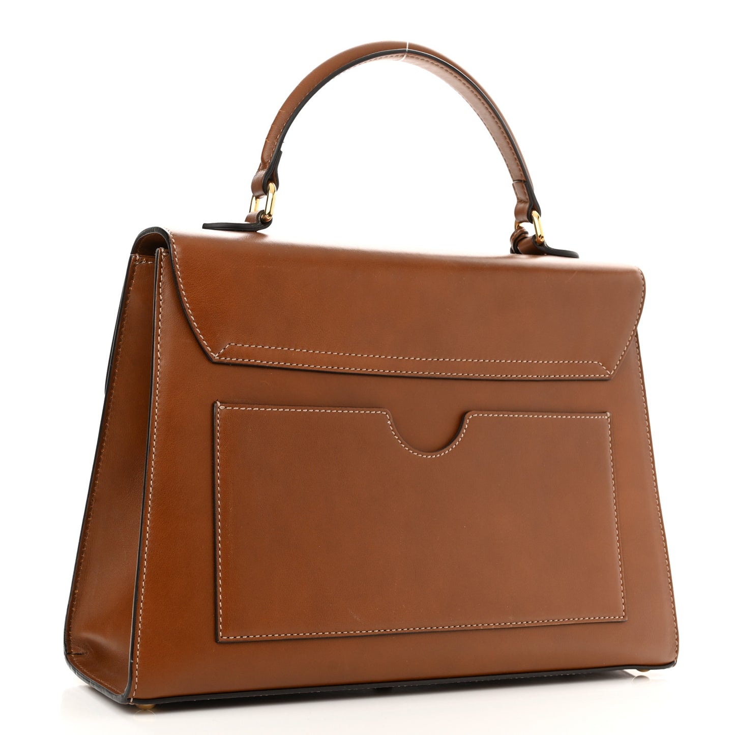 Calfskin Medium Padlock Signature Top Handle Bag Cuir