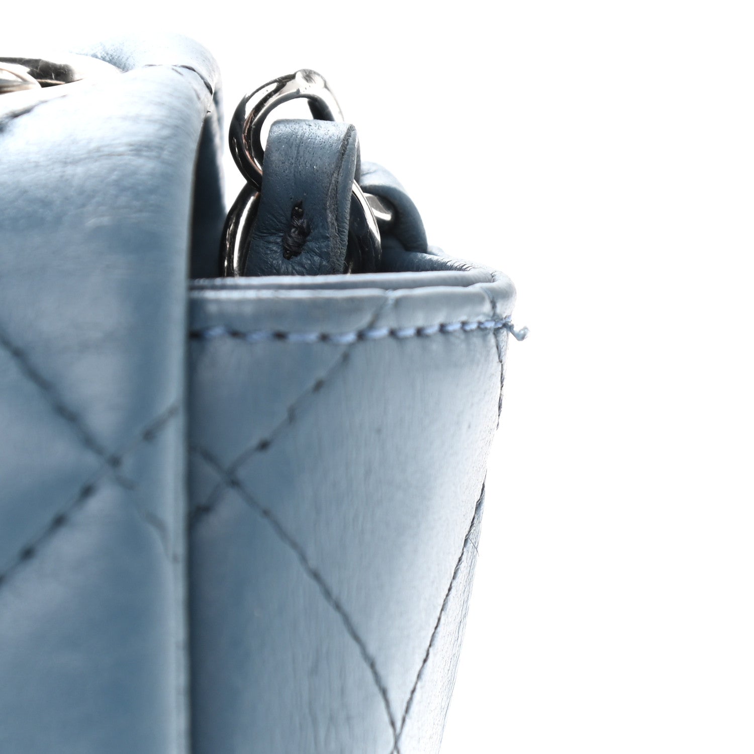 Chanel Lambskin Quilted Mini Square Flap Blue 11 of 11
