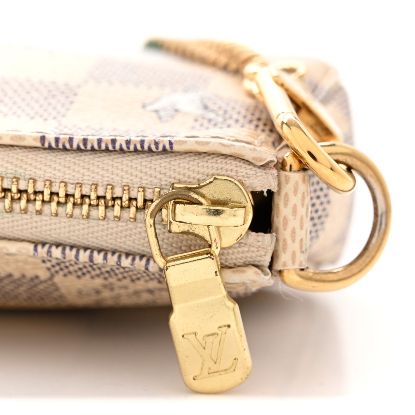 Damier Azur 2015 Christmas Animation Mini Pochette Accessories