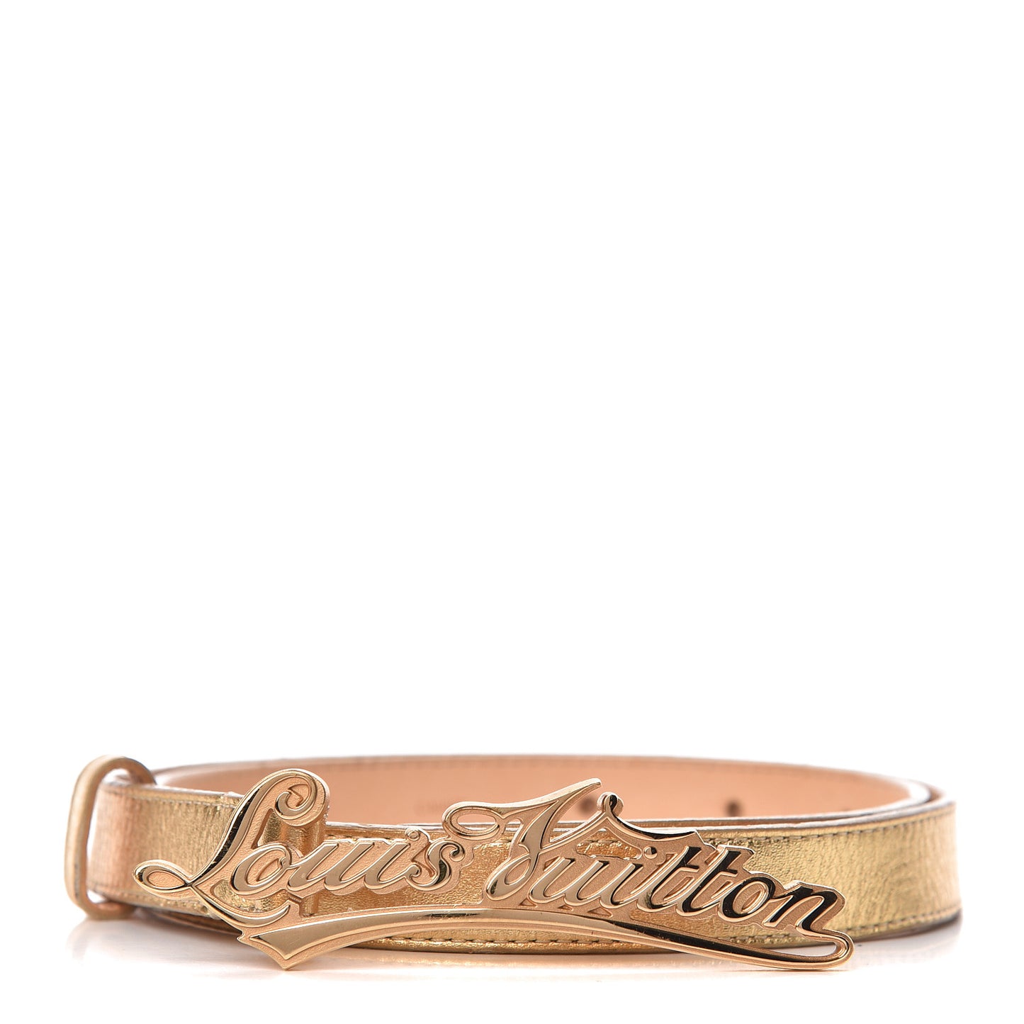 Signature LV Initiales Belt 80 32 Gold