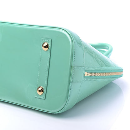 Louis Vuitton Vernis Alma PM Blue Lagon 7 of 9