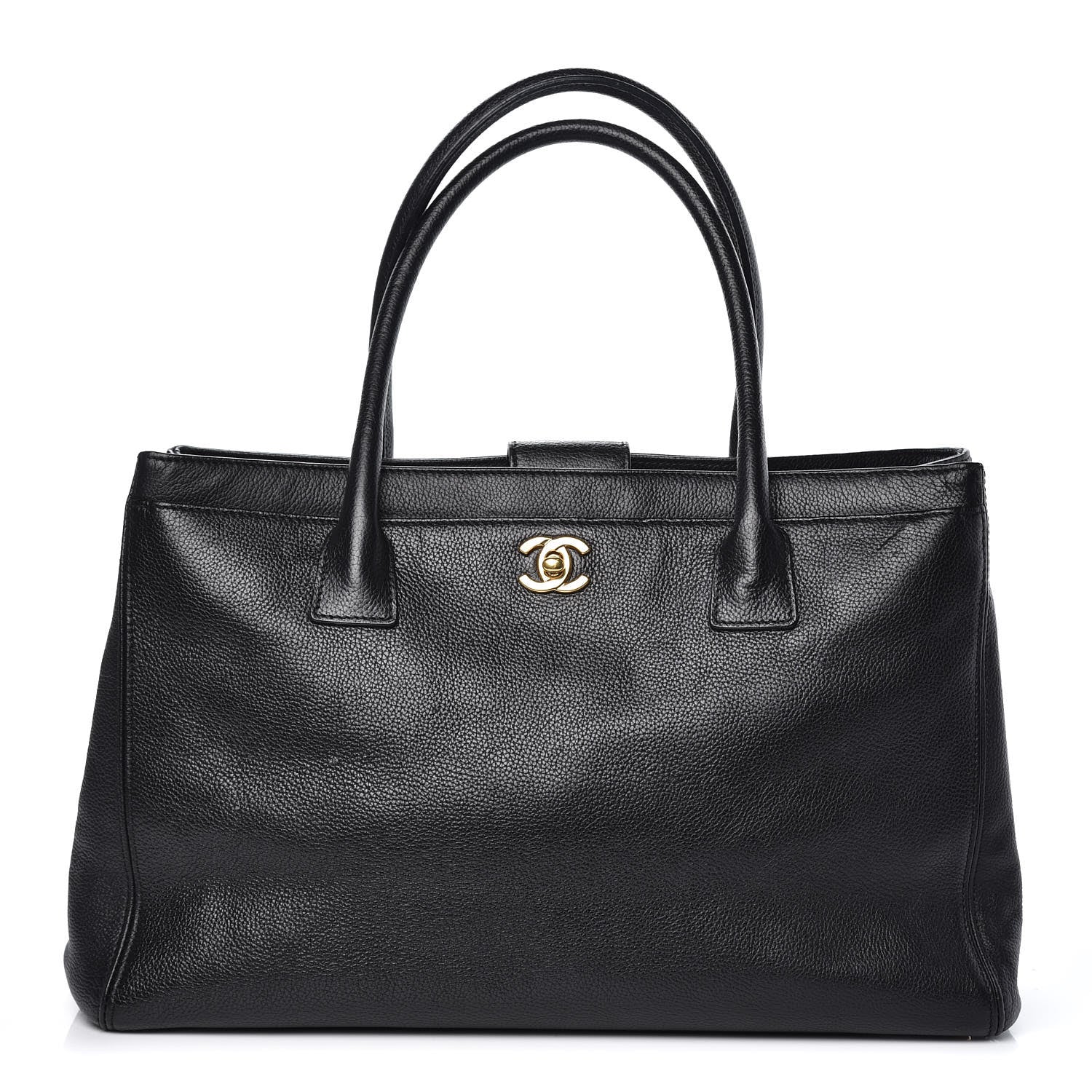 Chanel Calfskin Cerf Executive Shopper Tote Black 1 of 9