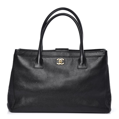 Chanel Calfskin Cerf Executive Shopper Tote Black 1 of 9