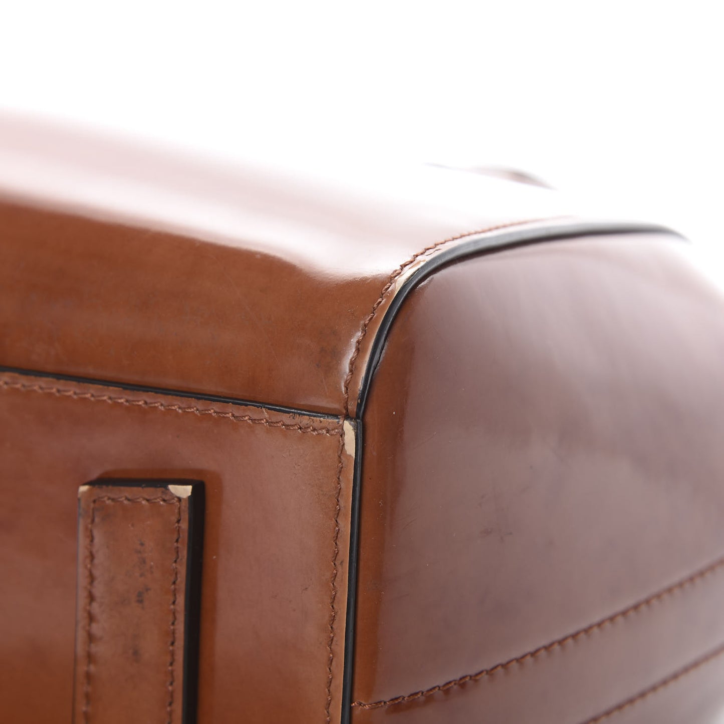 Patent Calfskin Small Antigona Brown