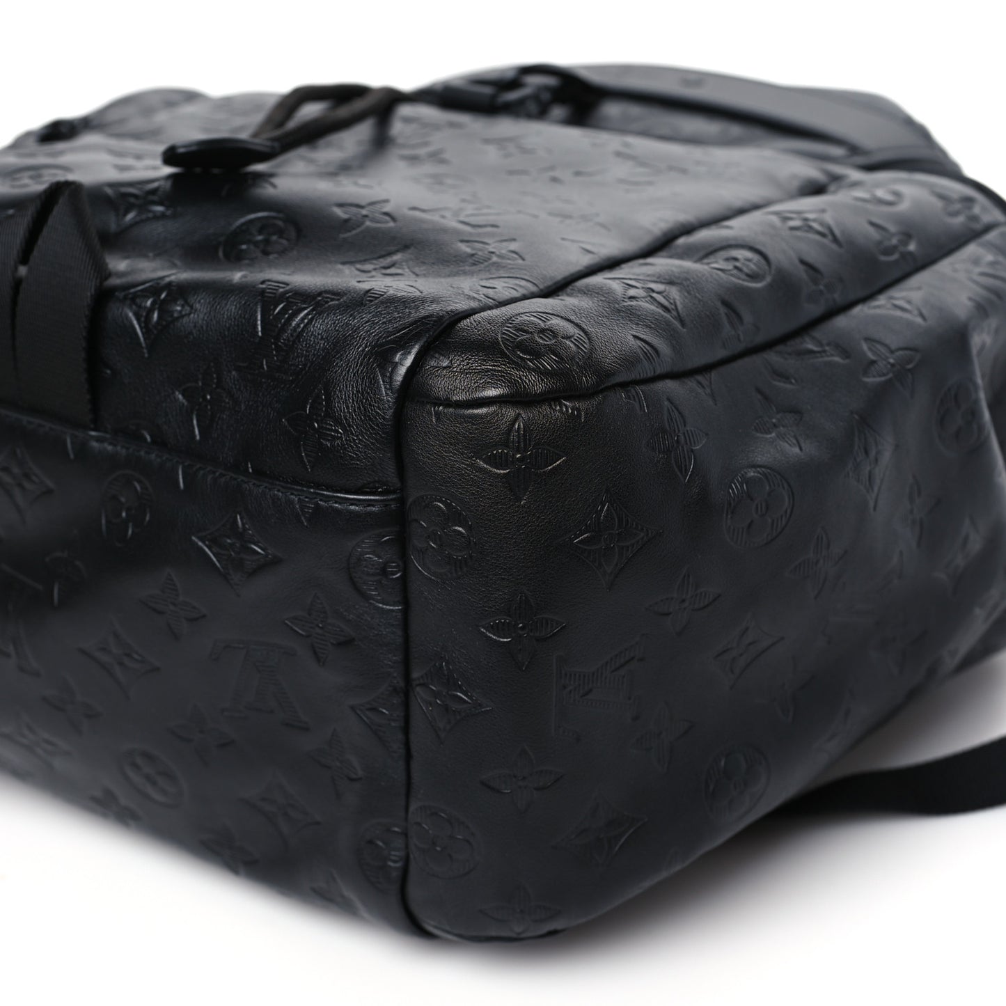 Calfskin Monogram Shadow Discovery Backpack Black