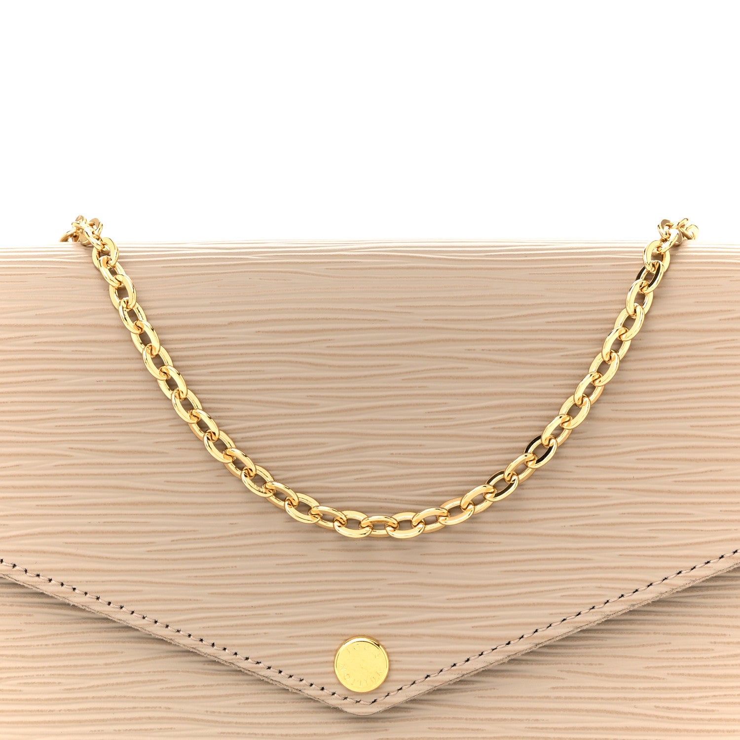 Louis Vuitton Epi Felicie Pochette Chain Wallet Galet 8 of 11