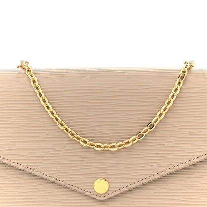 Louis Vuitton Epi Felicie Pochette Chain Wallet Galet 8 of 11