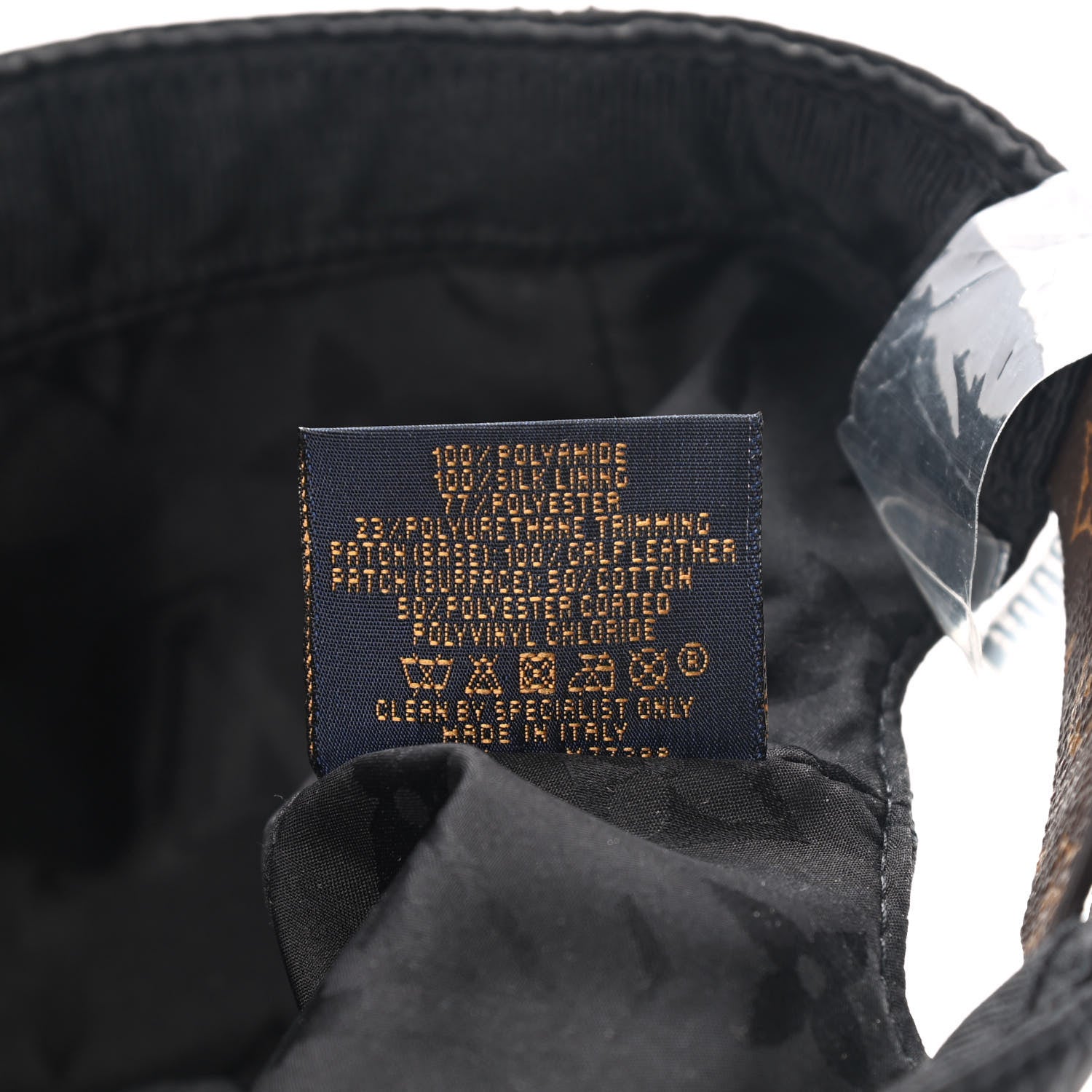 Louis Vuitton Silk Monogram Cap L Black 8 of 9