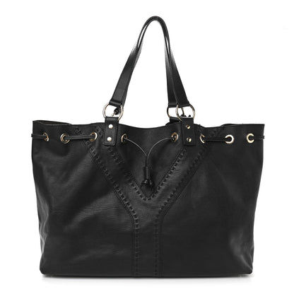 Saint Laurent Calfskin Reversible Double Sac Y Tote Gold Brown 1 of 13