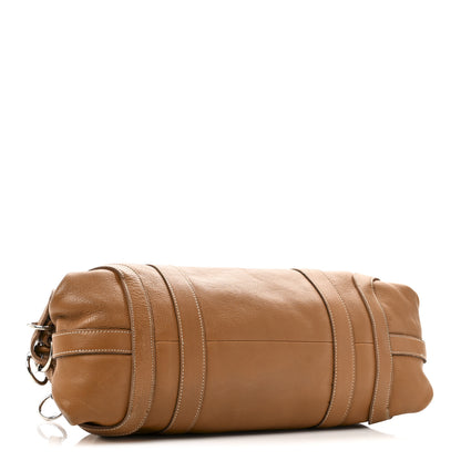 Prada Soft Calf Top Handle Satchel Brown 4 of 14