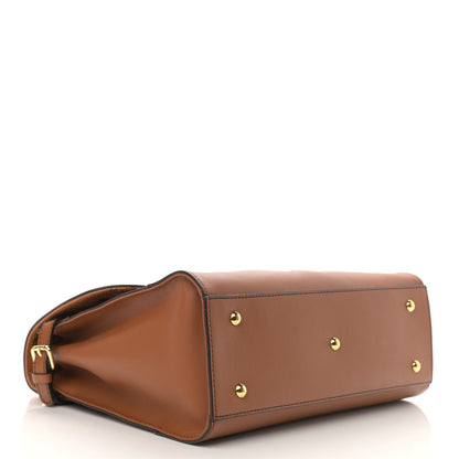 MCM Visetos Top Handle Satchel Cognac 4 of 11