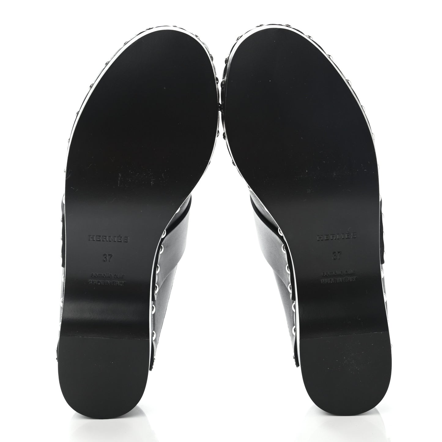 Calfskin Calya Mules 37 Black