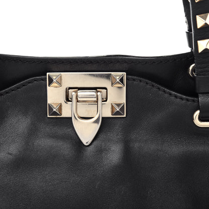 Valentino Garavani Vitello Small Rockstud Tote Black 11 of 11