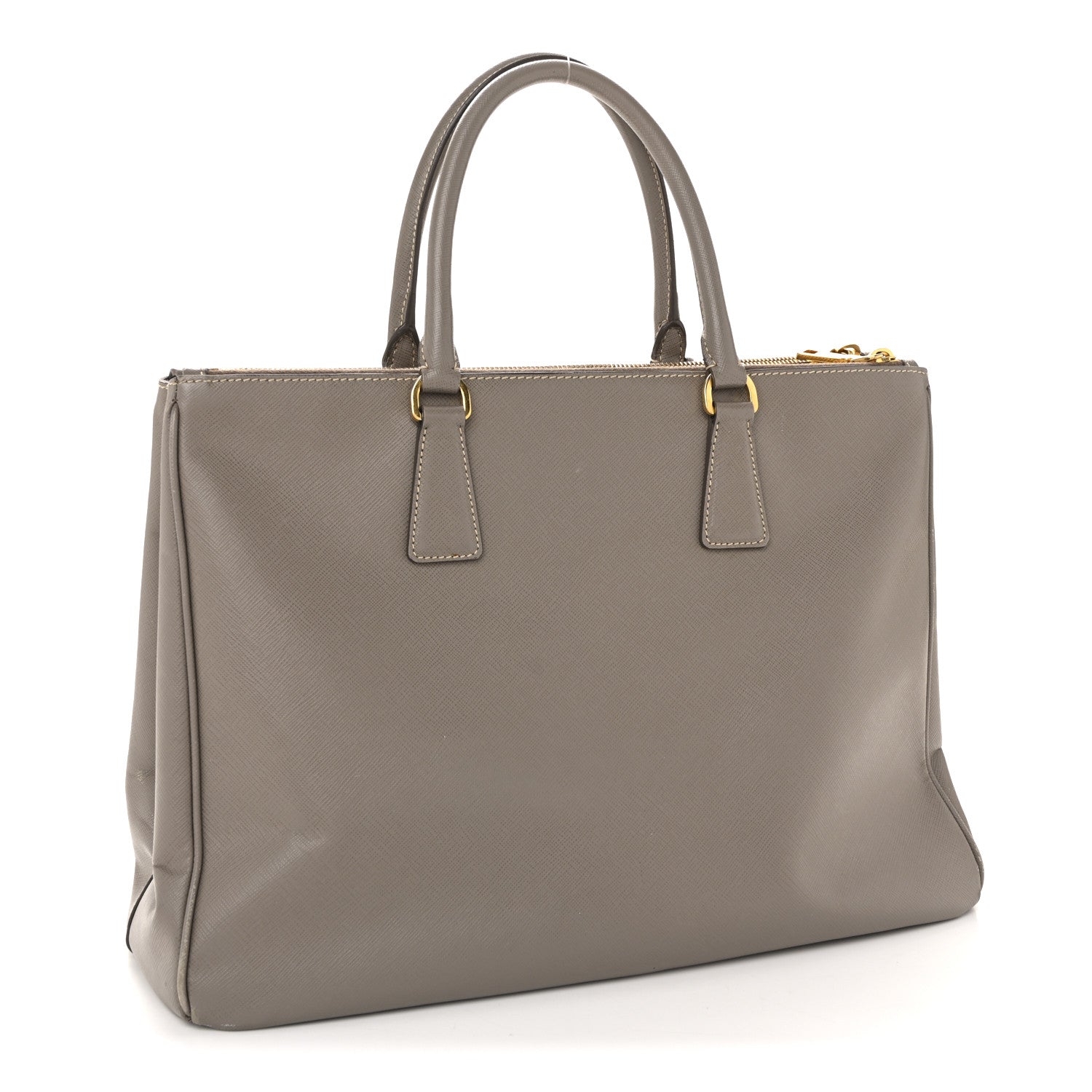 Prada Saffiano Large Galleria Double Zip Tote  Argilla 3 of 15