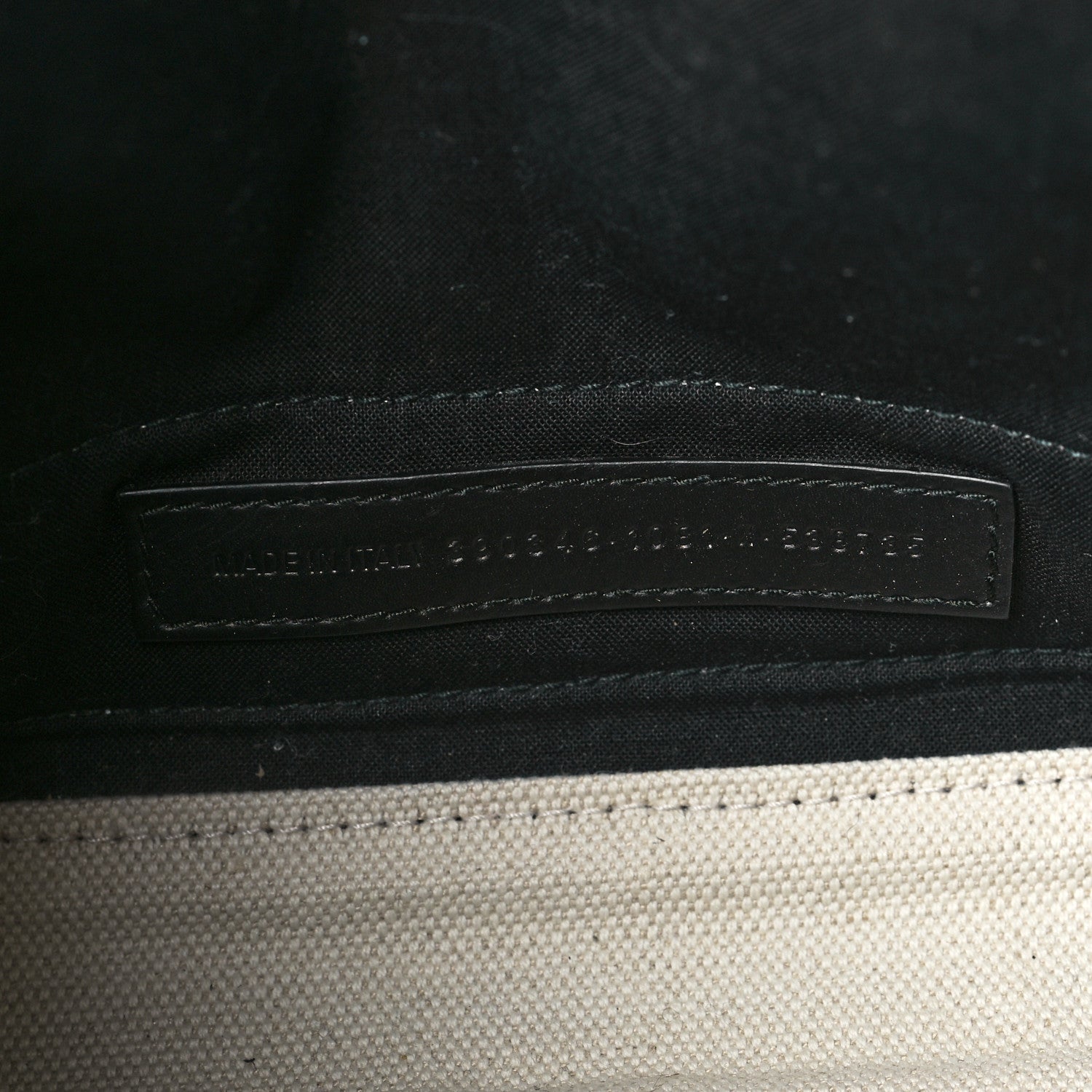 Balenciaga Cotton Canvas Calfskin Navy Cabas XS Natural Black 8 of 11