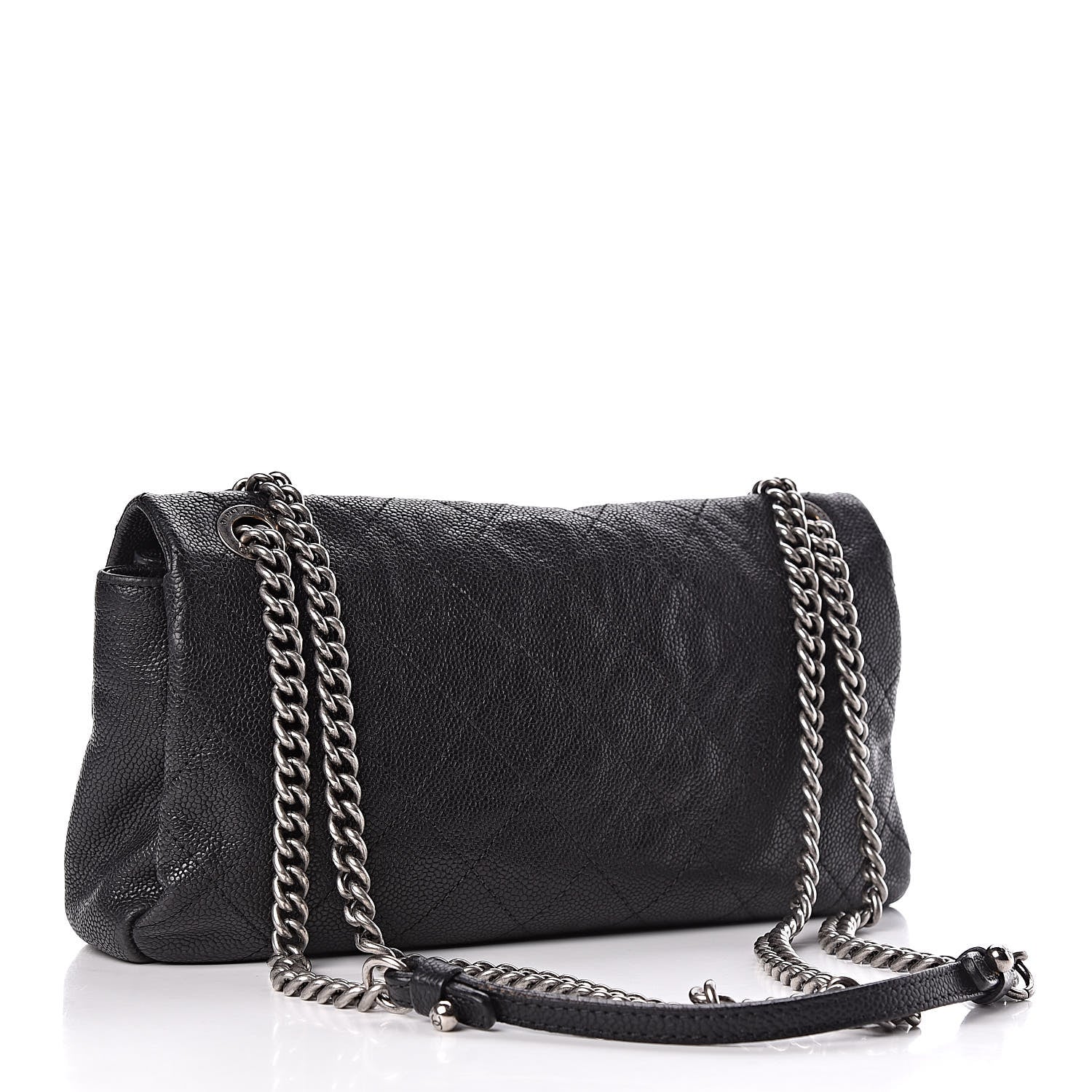 Chanel Caviar Quilted Medium Simply CC Flap Black 3 of 10