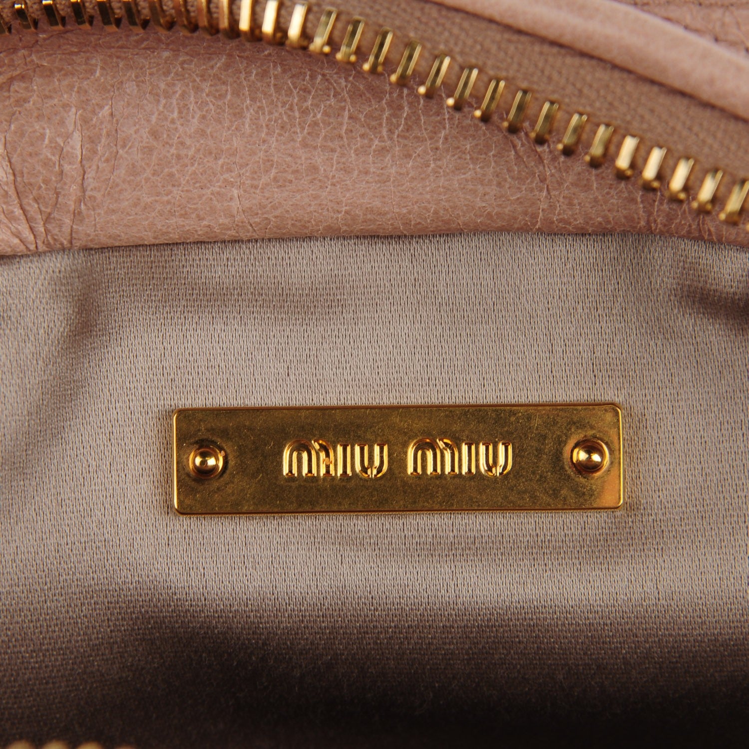 Miu Miu Leather Matelasse Lux Crossbody Cipria 8 of 10