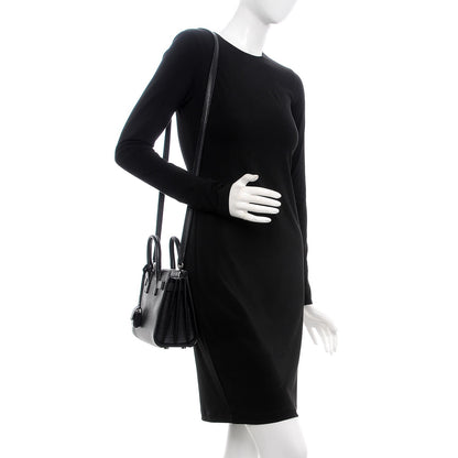 Saint Laurent Grained Calfskin Nano Sac De Jour Black 2 of 7