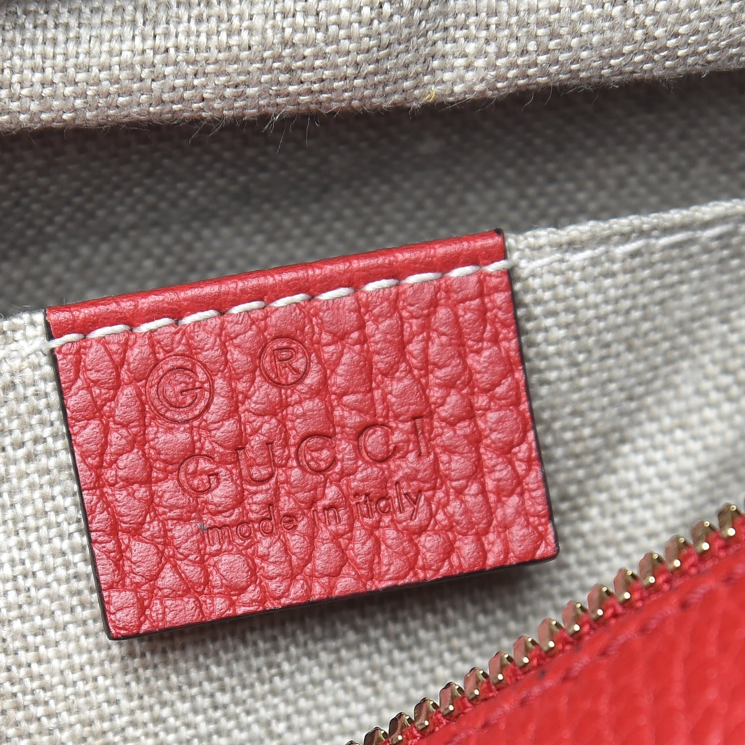 Gucci Monogram Mini Bree Messenger Bag Red 6 of 9