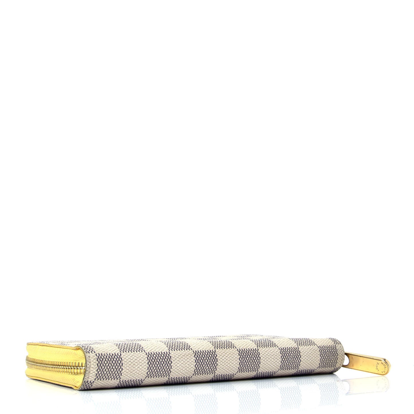 Damier Azur Zippy Wallet Jaune Pale