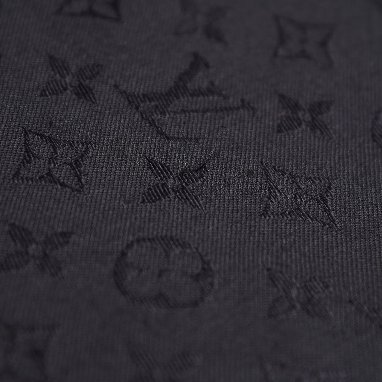 Louis Vuitton Wool Silk Monogram Shawl Black 8 of 17