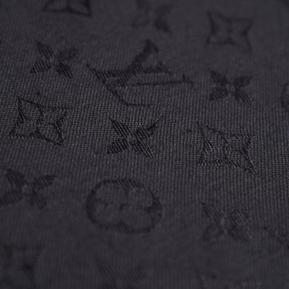 Louis Vuitton Wool Silk Monogram Shawl Black 8 of 17