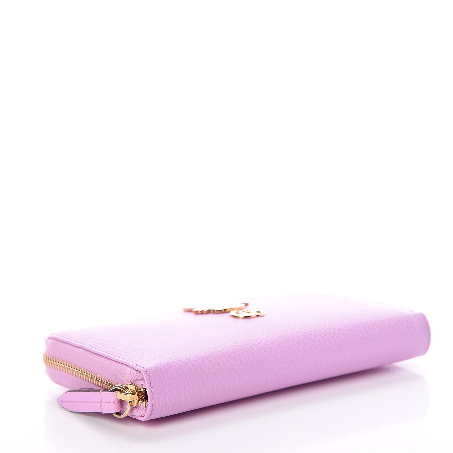 Dollar Calfskin GG Marmont Bosco Zip Around Wallet Malva