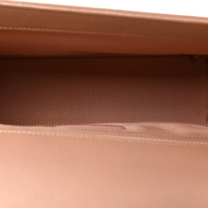 Chanel Grained Calfskin Quilted Large Label Click Flap Bag Beige 5 of 10