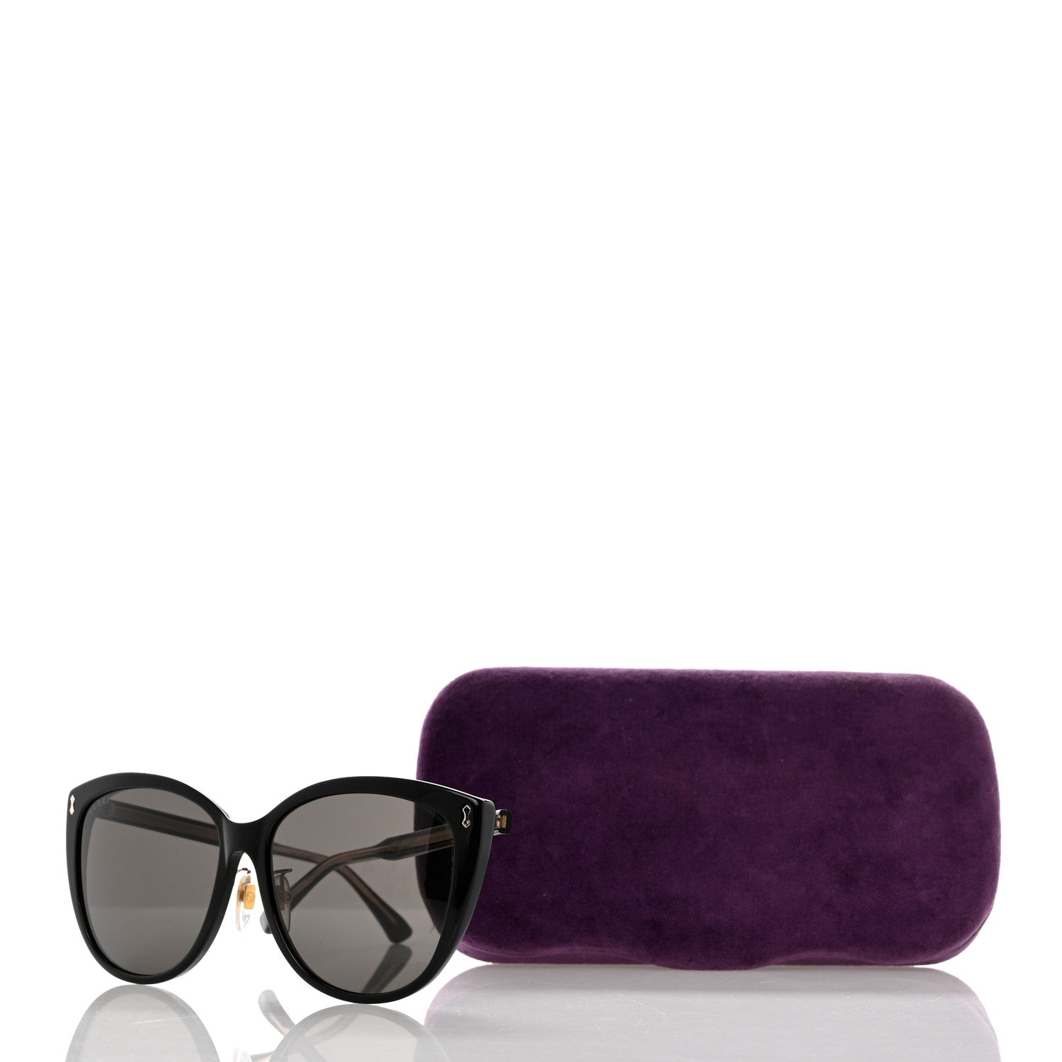 Gucci Acetate Cat Eye Sunglasses Black 9 of 9