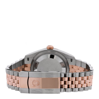 Rolex Stainless Steel 18K Everose Gold 36mm Oyster Perpetual Datejust Watch Slate 126231 3 of 5
