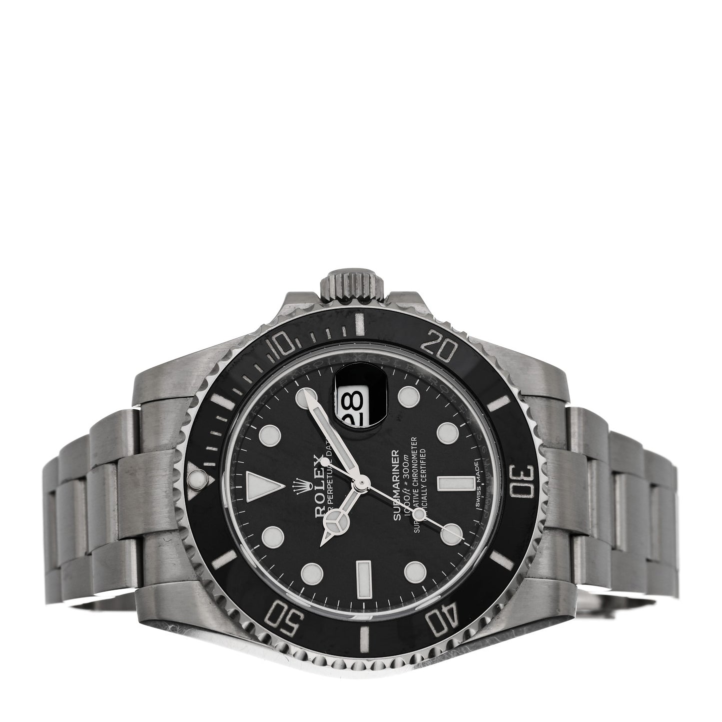 Stainless Steel 40mm Oyster Perpetual Submariner Date Watch Black 116610LN