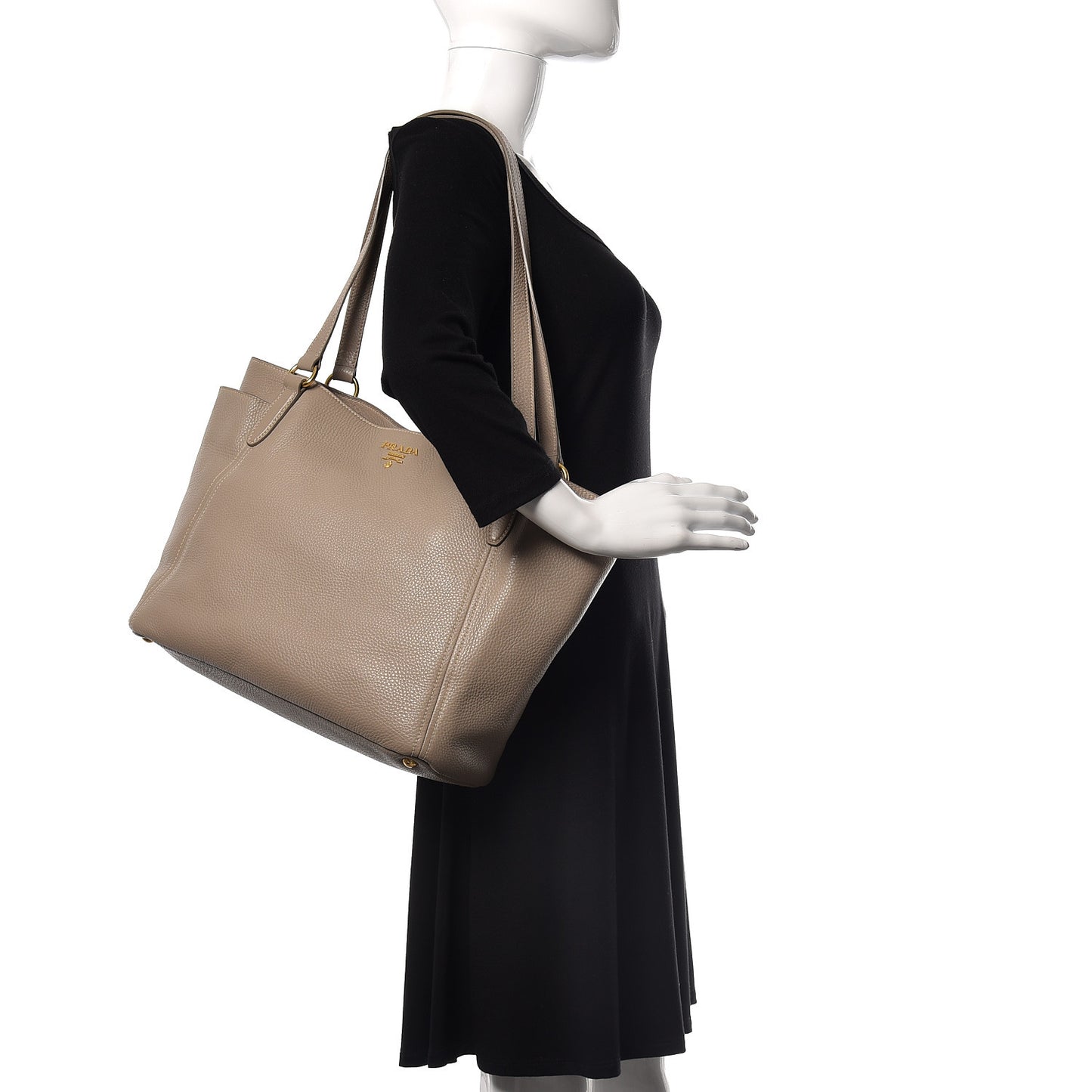 Vitello Daino Side Pocket Hobo Pomice