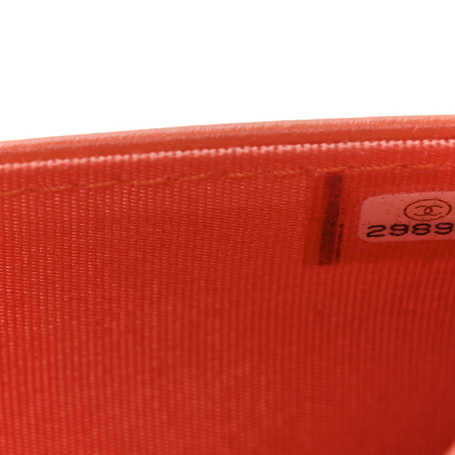 Chanel Caviar Quilted Boy Wallet On Chain WOC Orange 8 of 12