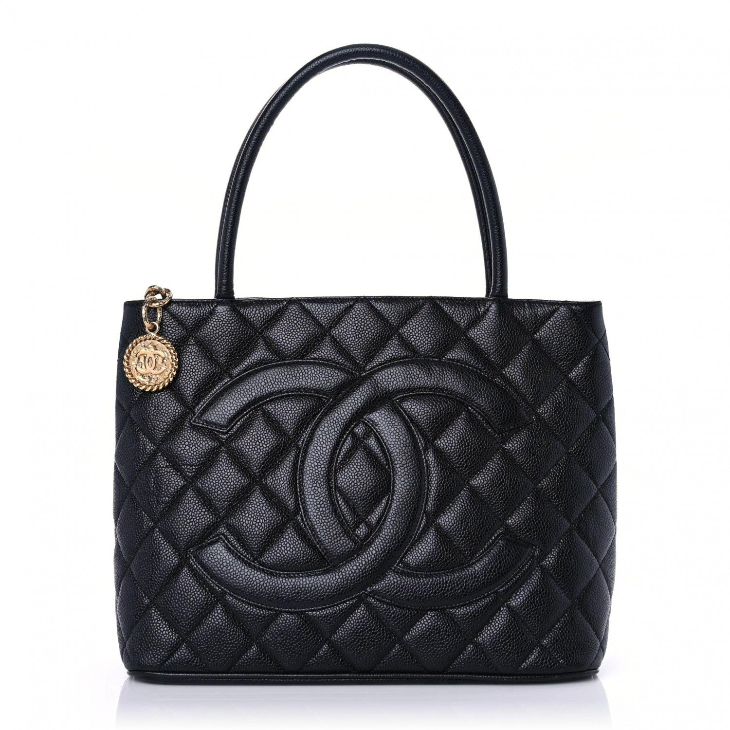 Chanel Caviar Quilted Medallion Tote Black 1 of 11