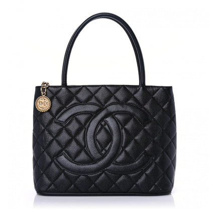 Chanel Caviar Quilted Medallion Tote Black 1 of 11
