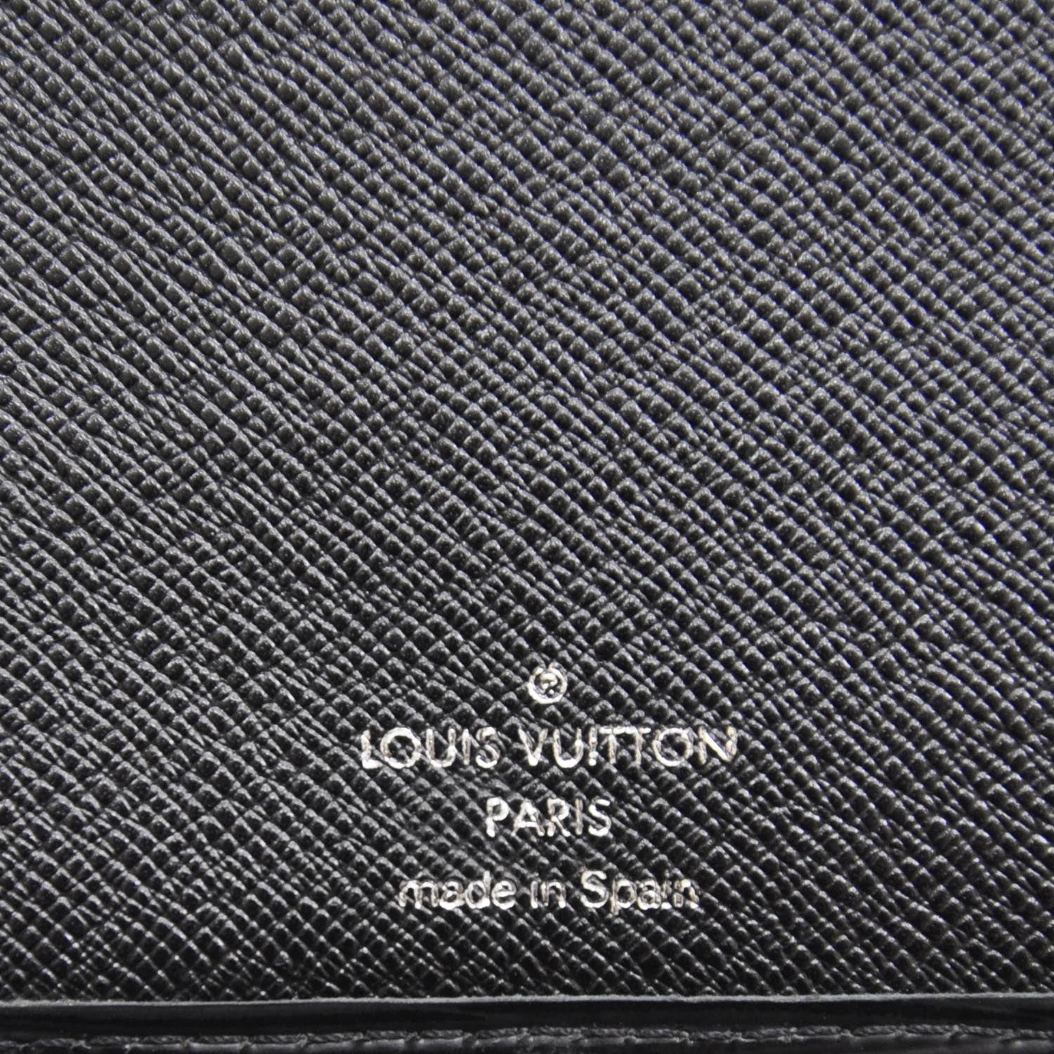 Louis Vuitton Epi Checkbook Wallet Black 7 of 8